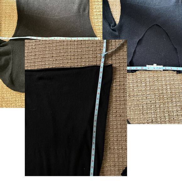 Vintage Y2K Diab’less Paris Black Knit Sweater Dress – French Archive Label, T2 - Picture 8 of 9